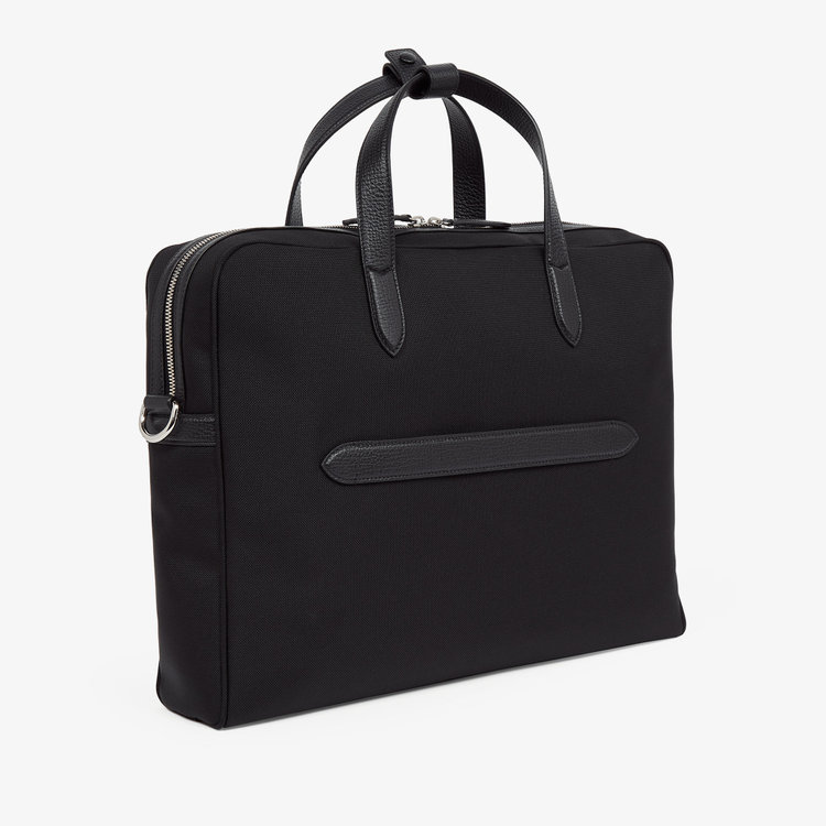 Smythson Briefcase in Norton Canvas BLACK