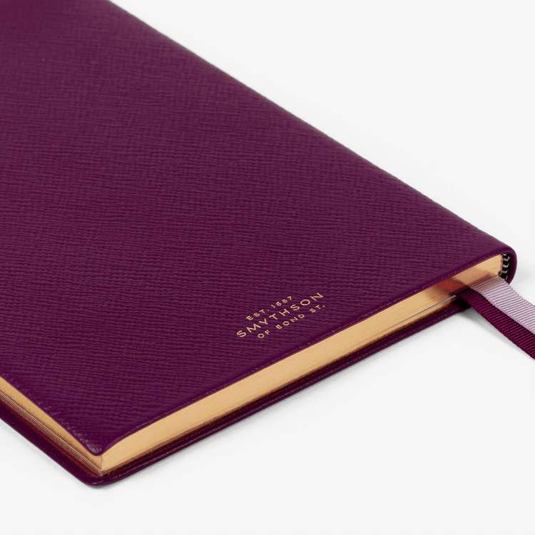 Smythson 【予約】2027 Soho Liberty Weekly Diary in Pastegrain BRIGHT PURPLE