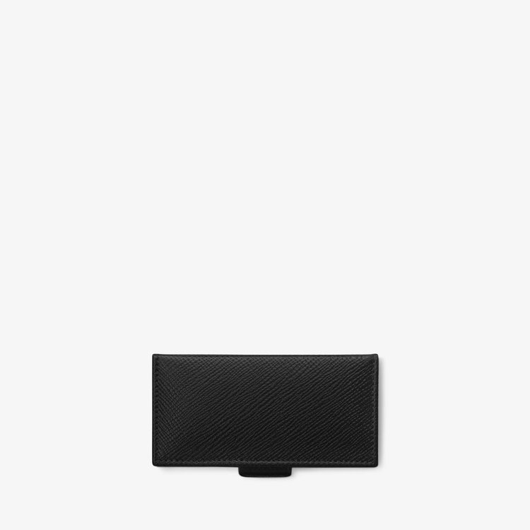 Smythson Panama Mini Cufflink Box BLACK