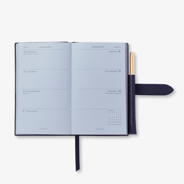 【予約】2027 Panama Weekly Diary with Pencil in Pastegrain