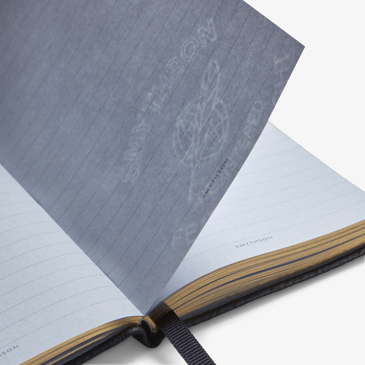 Smythson Pastegrain Panama Make It Happen NAVY