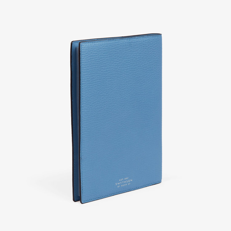 Smythson Evergreen Refillable Diary in Ludlow NILE BLUE