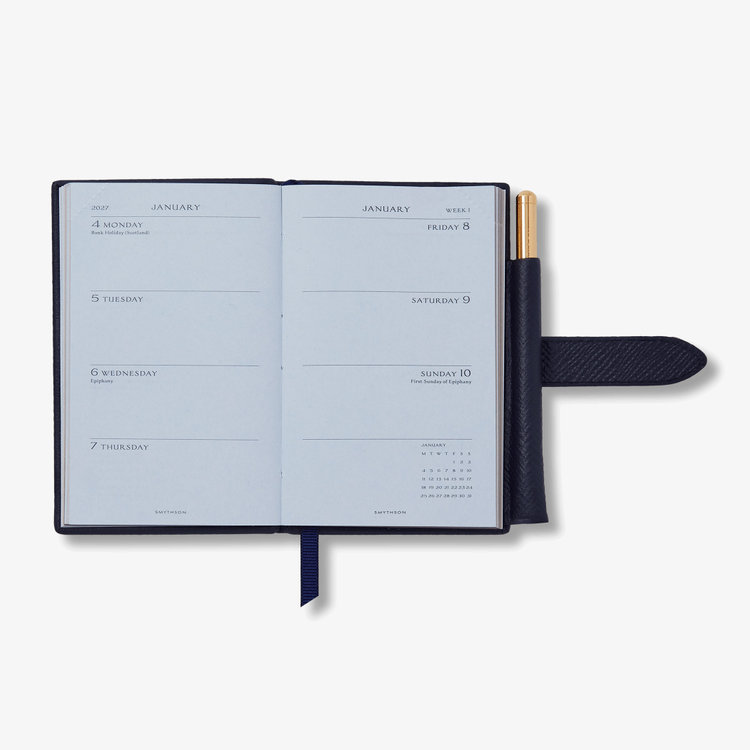 2027 Wafer Weekly Diary with Pencil in Pastegrain