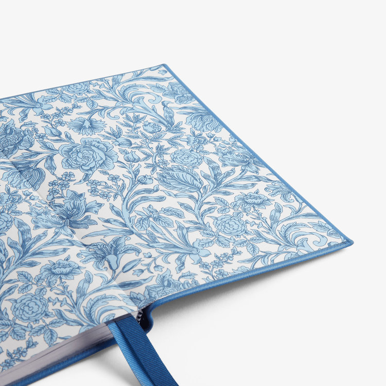 Smythson 2027 Soho Liberty Weekly Diary in Pastegrain NILE BLUE