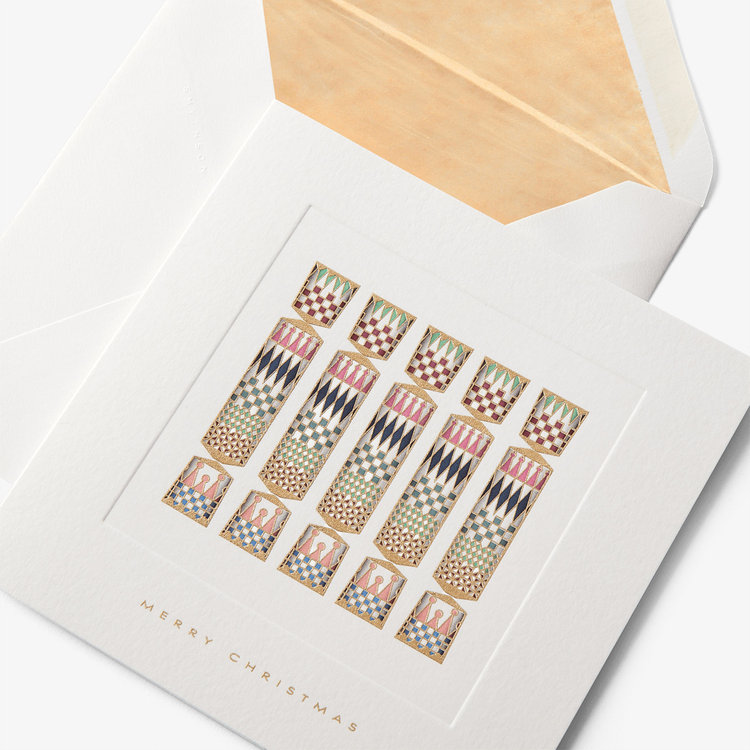 Crackers Christmas Card Set 10CE