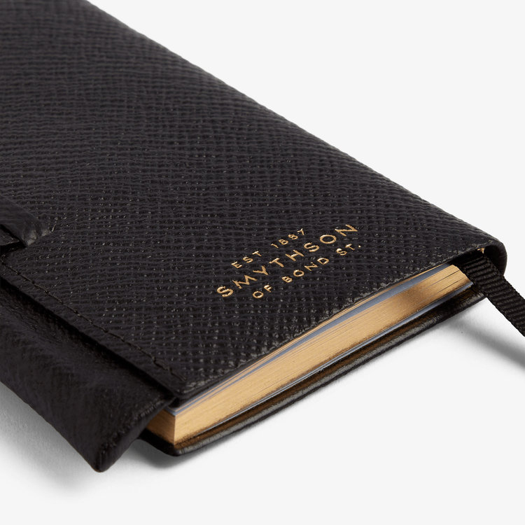 Smythson 【予約】2027 Wafer Weekly Diary with Pencil in Pastegrain BLACK
