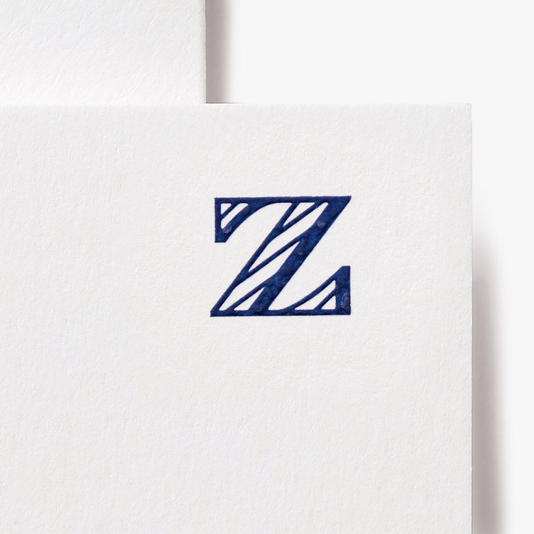 Initial Z Alphabet 10 Card Set