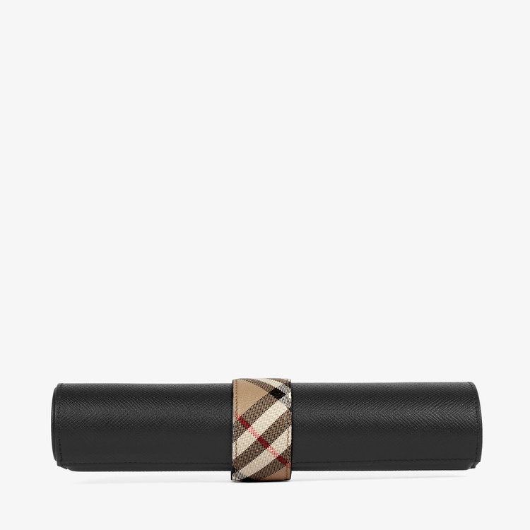 Smythson Burberry x Smythson Backgammon Roll in Panama BLACK