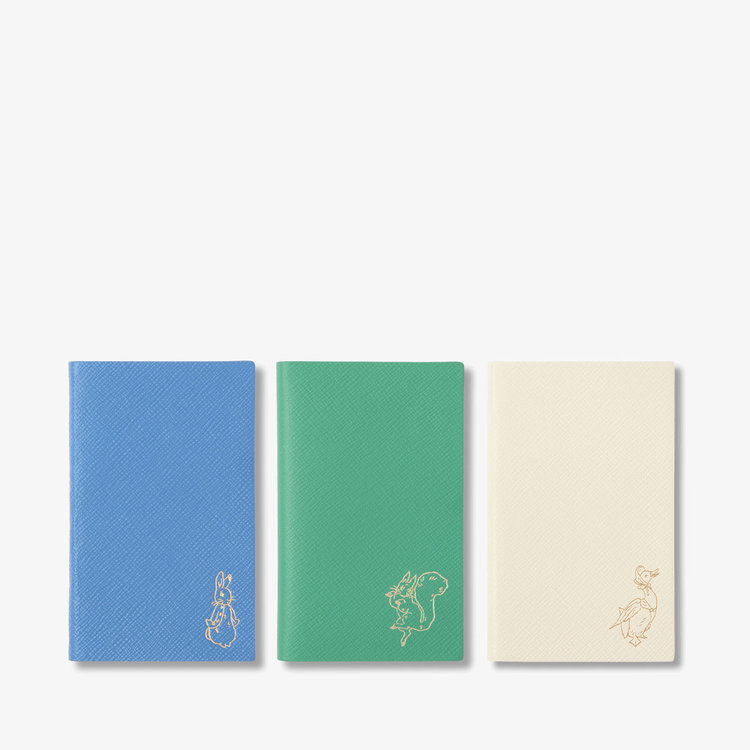 Smythson x Peter Rabbit and Friends Notebook Set in Panama