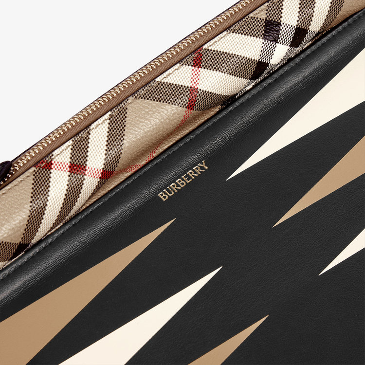 Smythson Burberry x Smythson Backgammon Roll in Panama BLACK