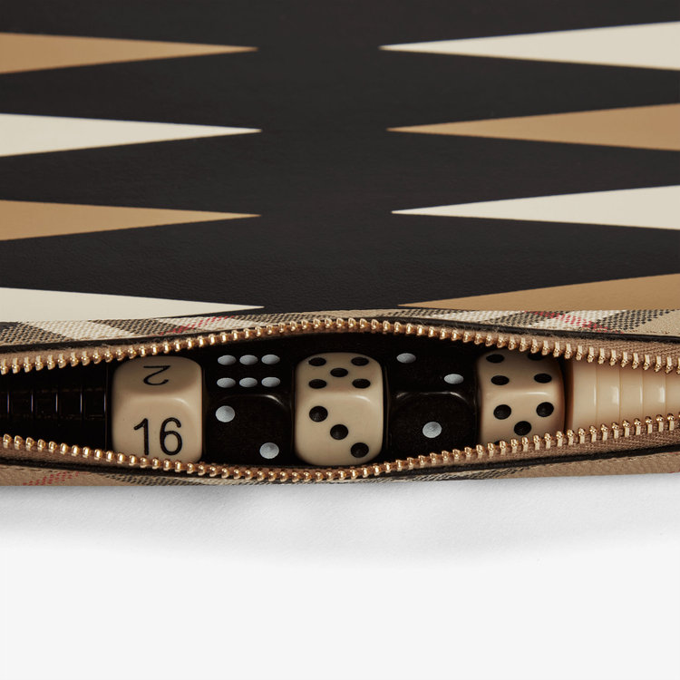 Smythson Burberry x Smythson Backgammon Roll in Panama BLACK