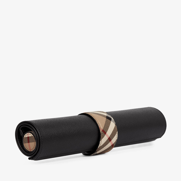 Smythson Burberry x Smythson Backgammon Roll in Panama BLACK