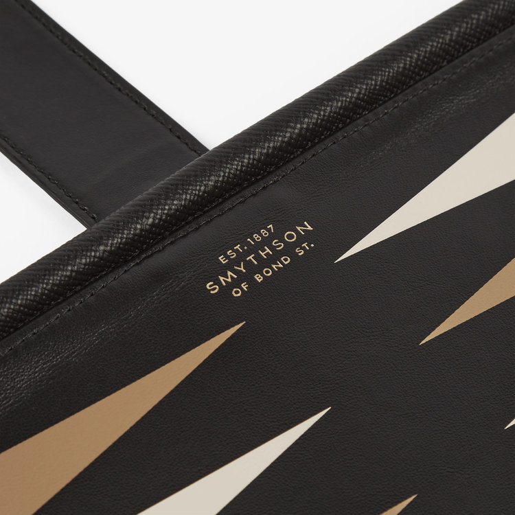 Smythson Burberry x Smythson Backgammon Roll in Panama BLACK
