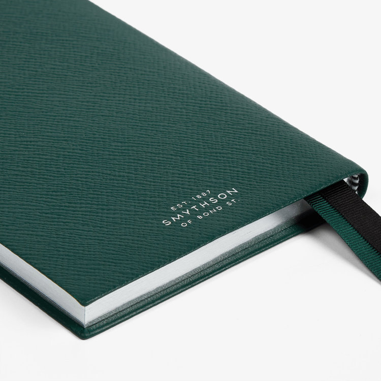 Smythson 【予約】2027 Chelsea Weekly Diary in Pastegrain FOREST GREEN