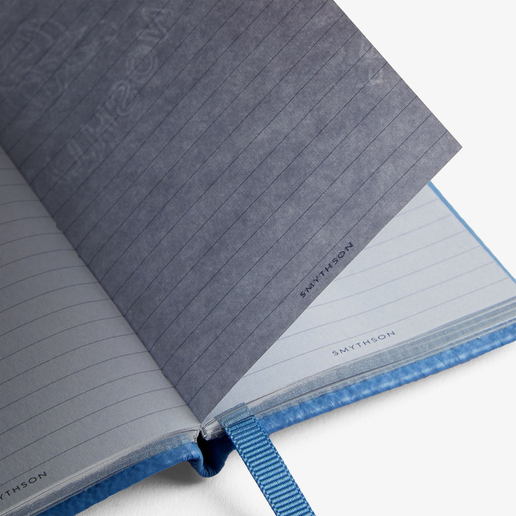 Smythson Pastegrain Wafer Shhh NILE BLUE