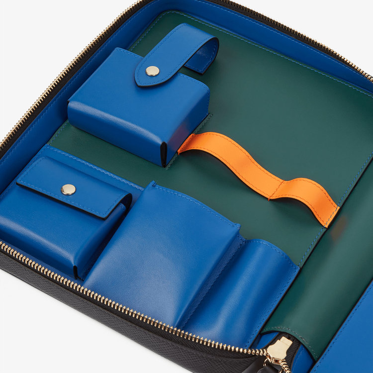 Smythson Artist Folio in Panama BLACK