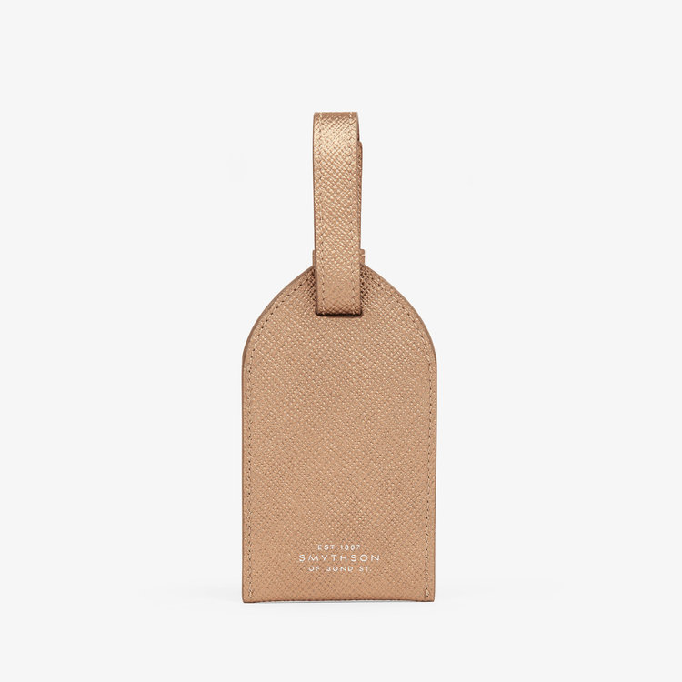 Smythson Panama Luggage Tag BRONZE