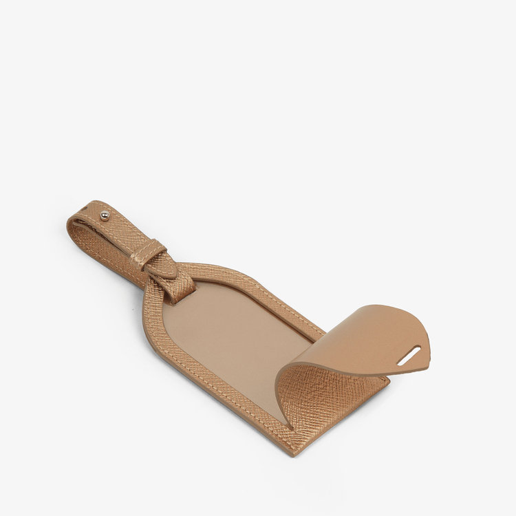 Smythson Panama Luggage Tag BRONZE