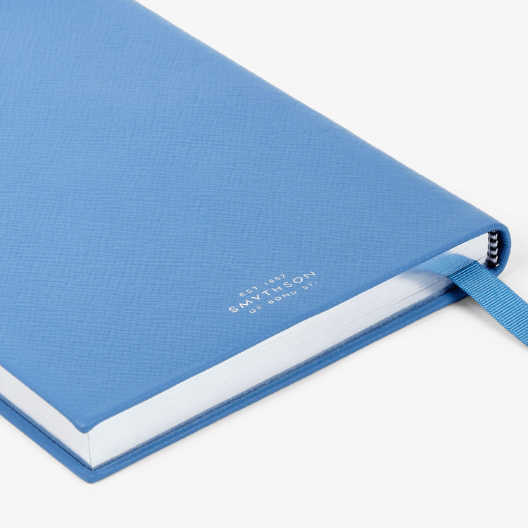 Smythson Pastegrain 2026 Soho Daily Diary NILE BLUE