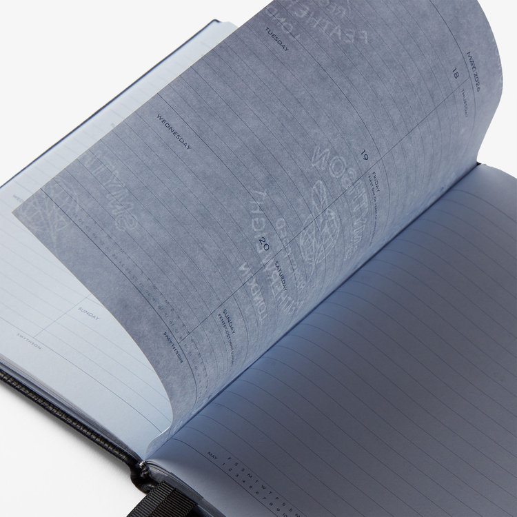 Smythson 【予約】2027 Soho Weekly Diary in Ludlow BLACK