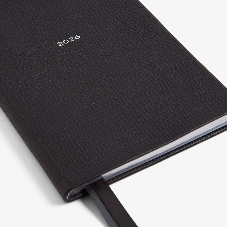 Smythson 【予約】2027 Soho Weekly Diary in Ludlow BLACK