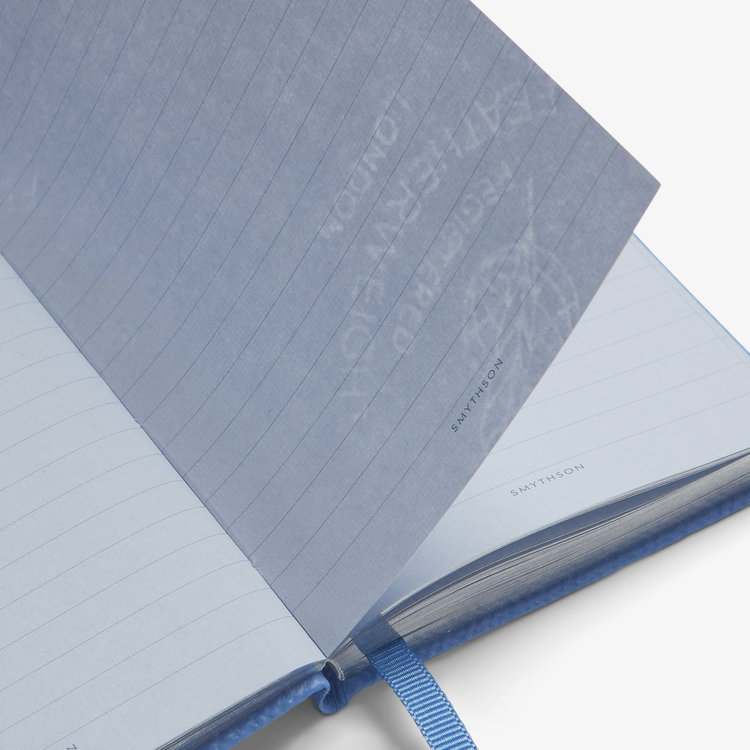 Smythson Pastegrain Panama Make It Happen NILE BLUE