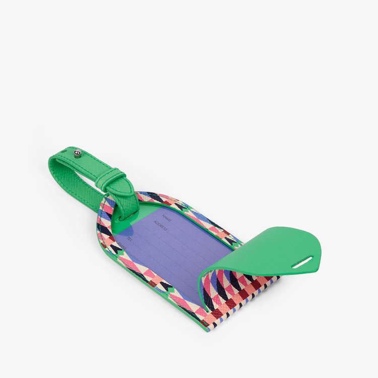 Luggage Tag in Panama Harlequin