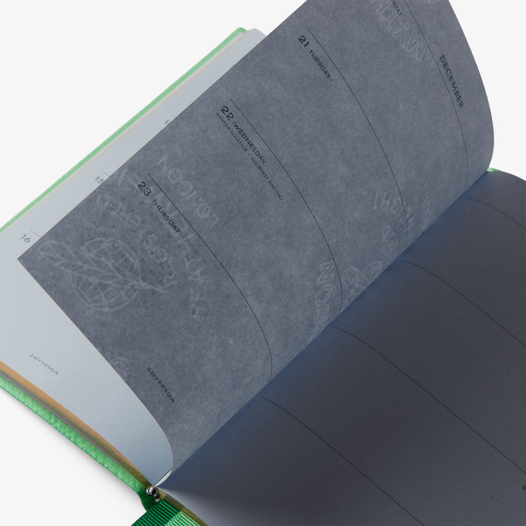 Smythson 2027 Chelsea Weekly Diary in Pastegrain SHAMROCK