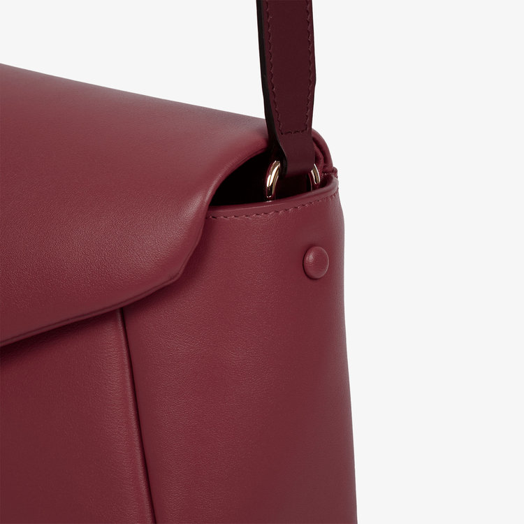 Smythson Envelope Crossbody Bag in Milton BRICK