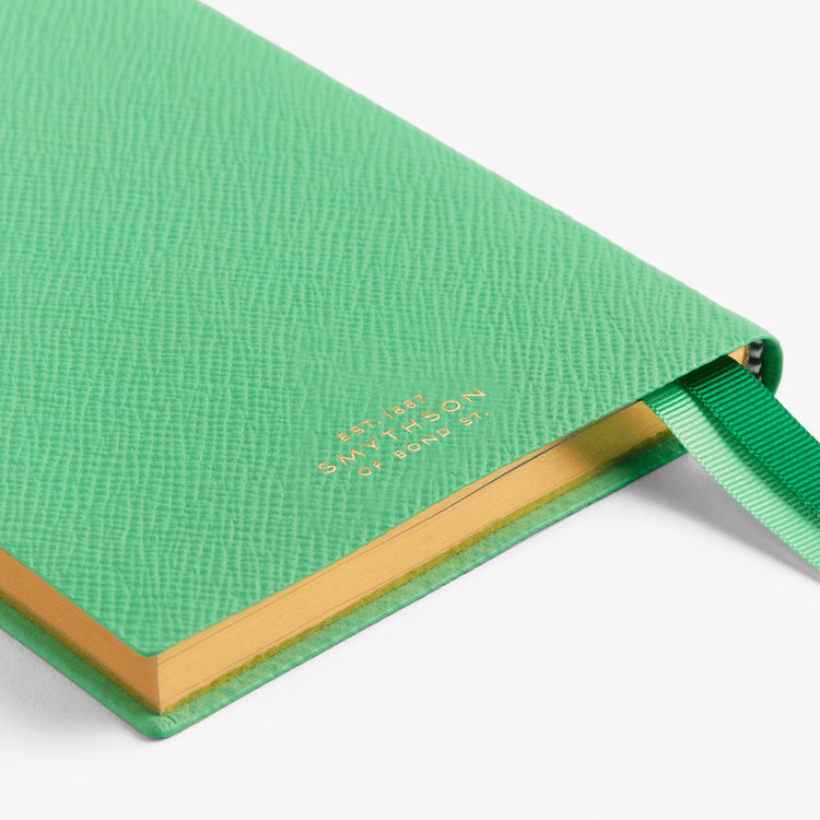Smythson 2027 Chelsea Weekly Diary in Pastegrain SHAMROCK