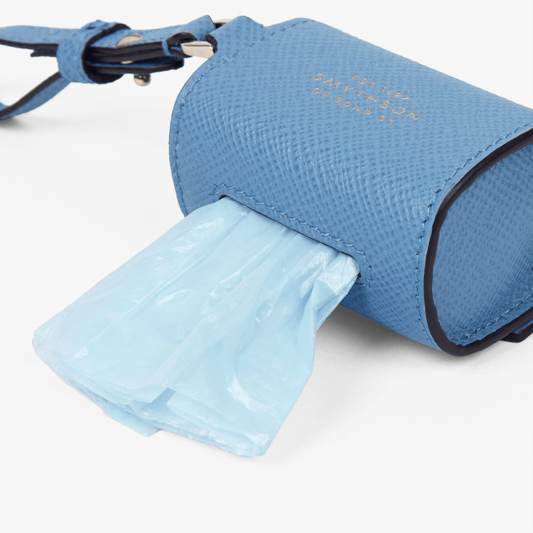 Smythson Dog Bags Holder in Panama NILE BLUE