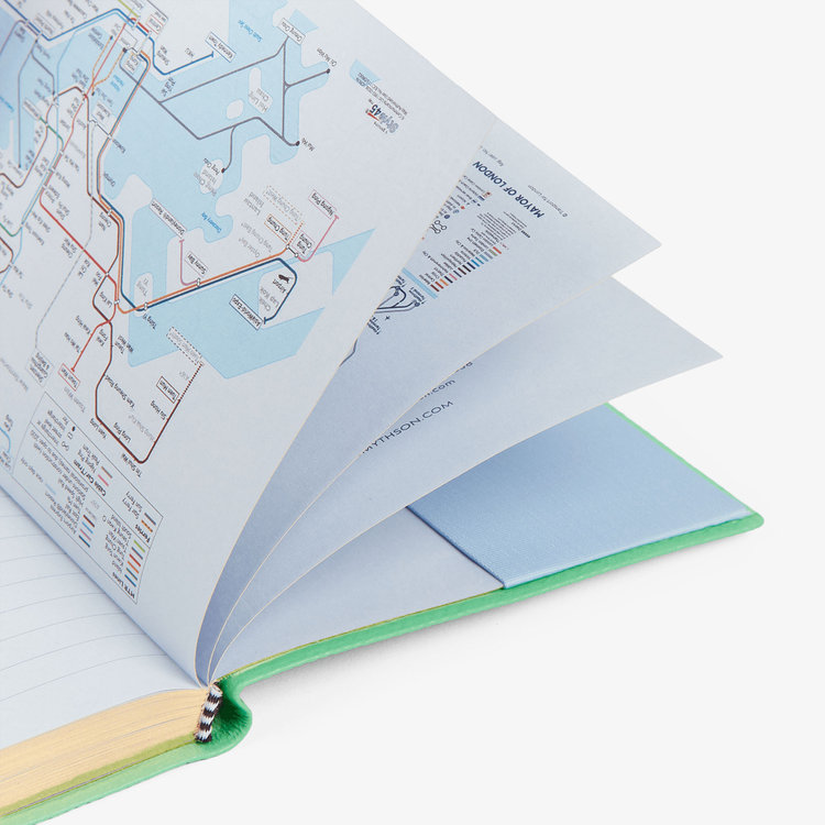 Smythson 2027 Chelsea Weekly Diary in Pastegrain SHAMROCK