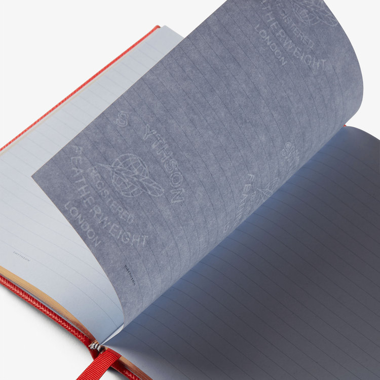 Smythson Panama Soho Dogs Notebook SCARLET RED