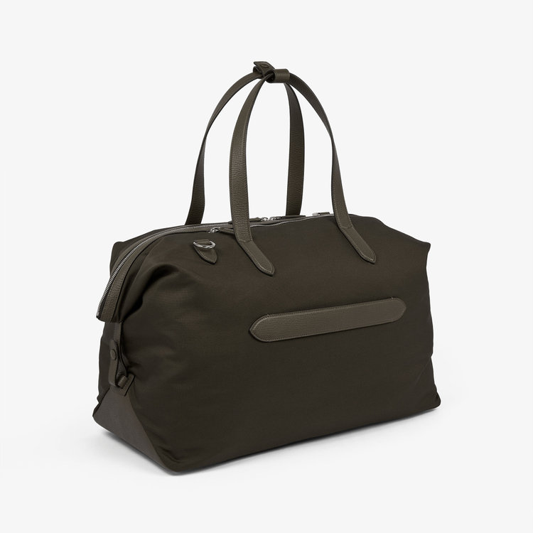 Smythson Travel Bag in Norton Canvas D MOSS