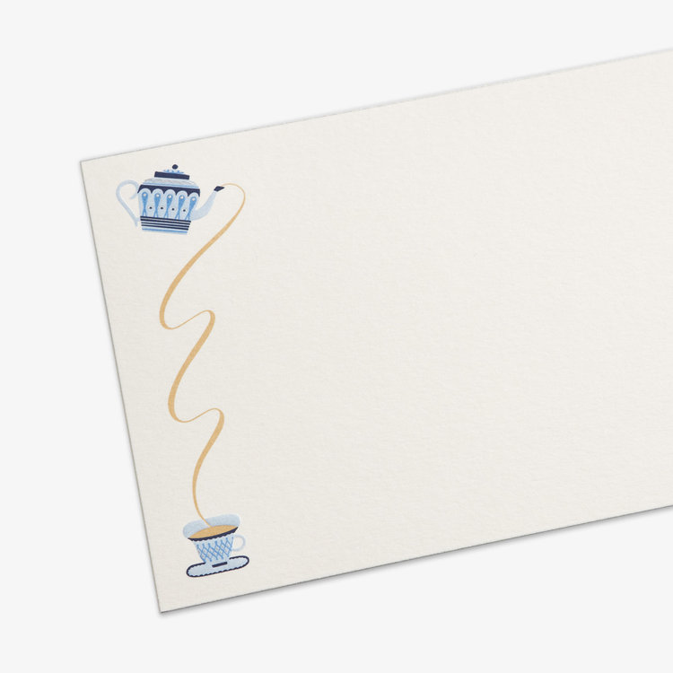 British Tea Pot 10 Card Set