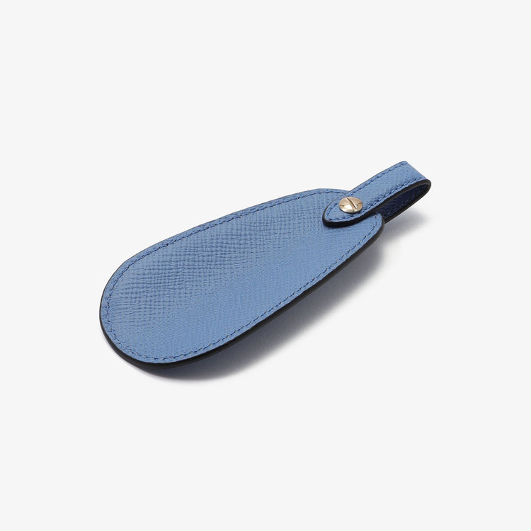 Smythson Shoe Horn Charm in Panama NILE BLUE