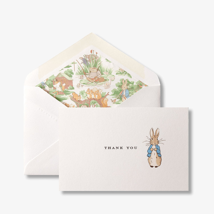 Smythson x Peter Rabbit and Friends Thank You Cards