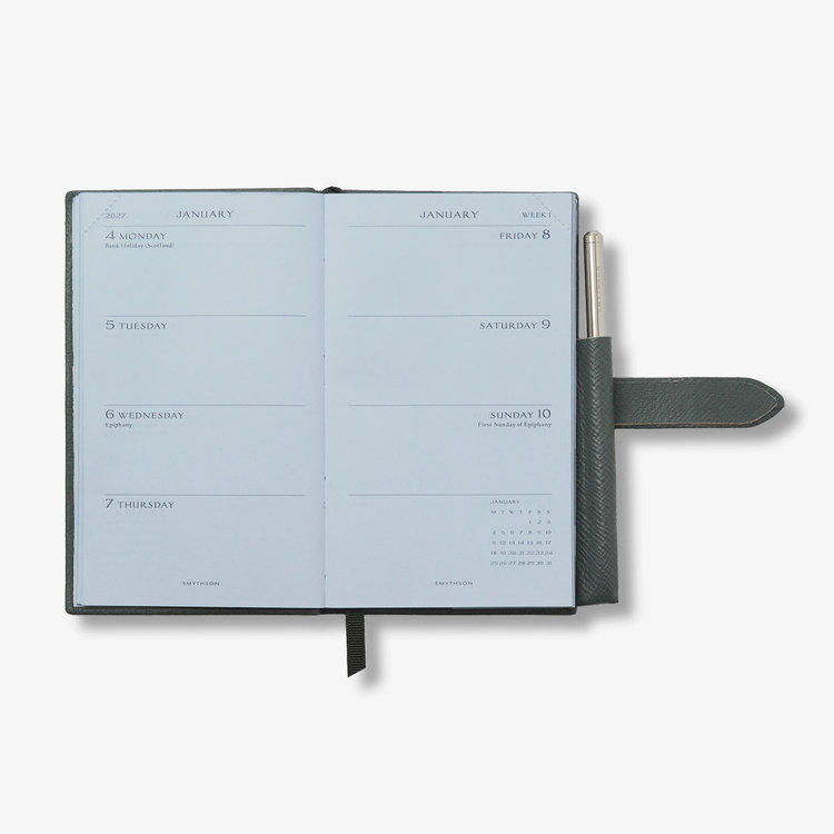 2027 Panama Weekly Diary with Pencil in Pastegrain
