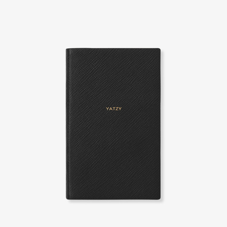Smythson Pastegrain Panama Yatzy BLACK