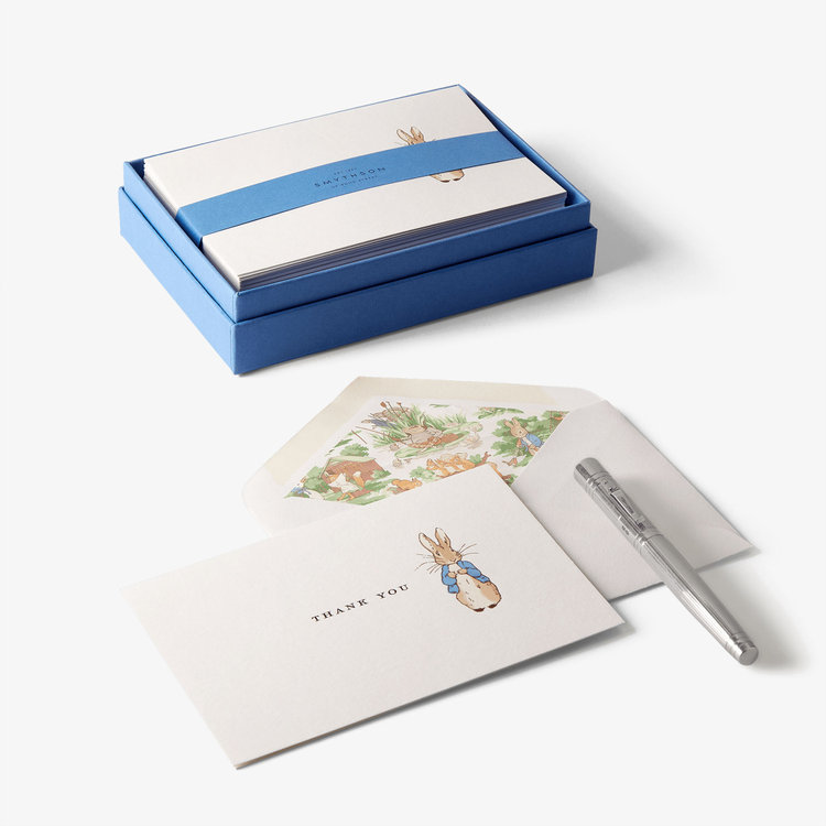 Smythson Smythson x Peter Rabbit and Friends Thank You Cards WHITE WOVE