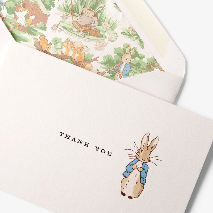Smythson x Peter Rabbit and Friends Thank You Cards