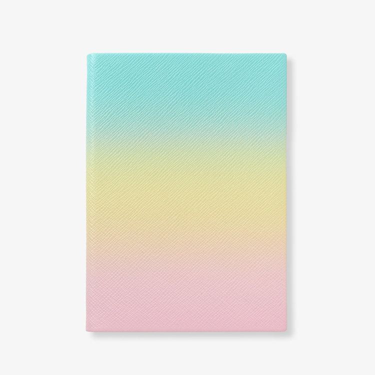 Smythson Panama Rainbow Soho Notebook RAINBOW