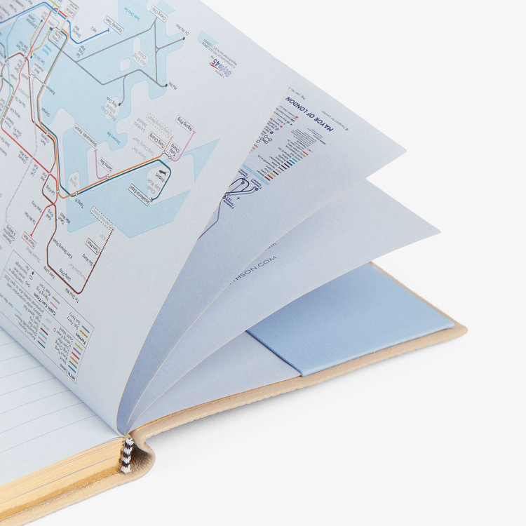 Smythson 2027 Chelsea Weekly Diary in Pastegrain SANDSTONE