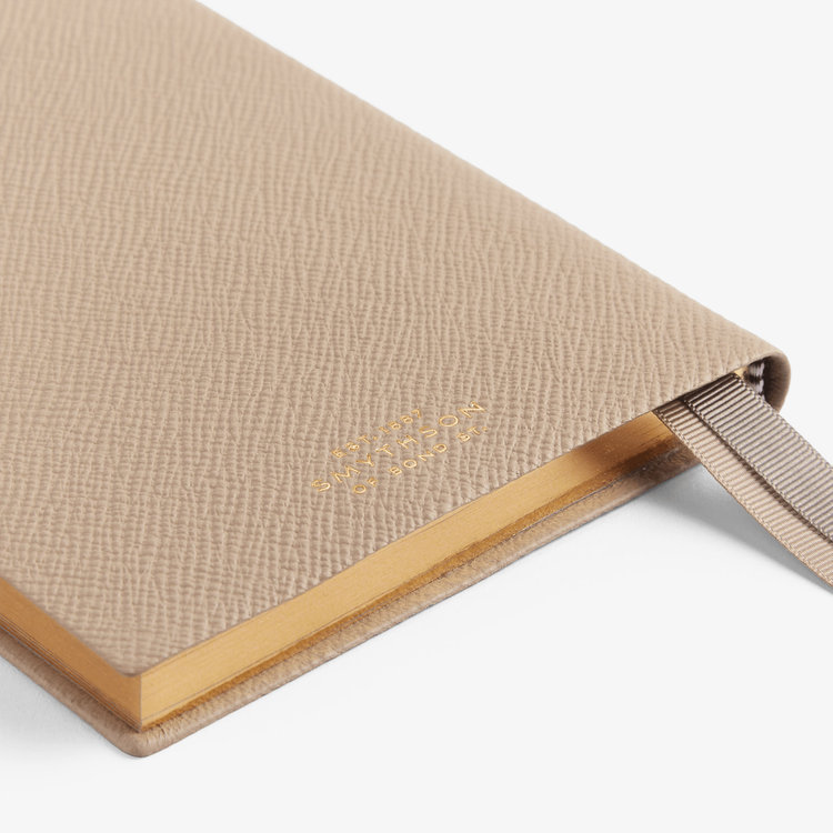 Smythson 2027 Chelsea Weekly Diary in Pastegrain SANDSTONE