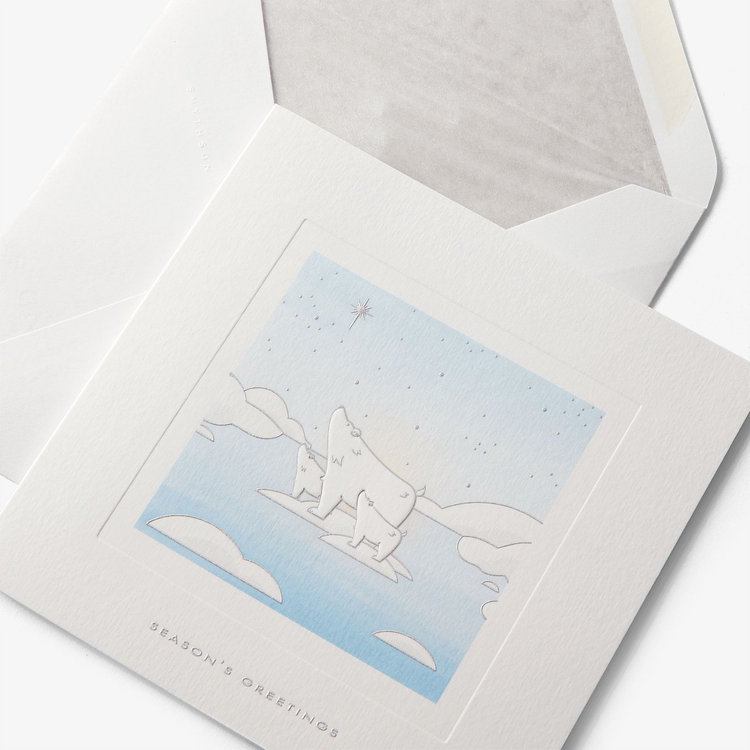 Polar Bears Christmas Card Set 10CE