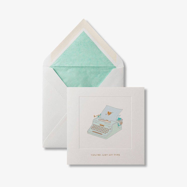 Love Typewriter Card