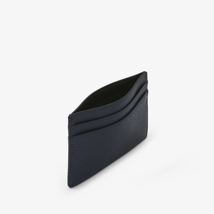 Smythson Ludlow Flat Card Holder NAVY