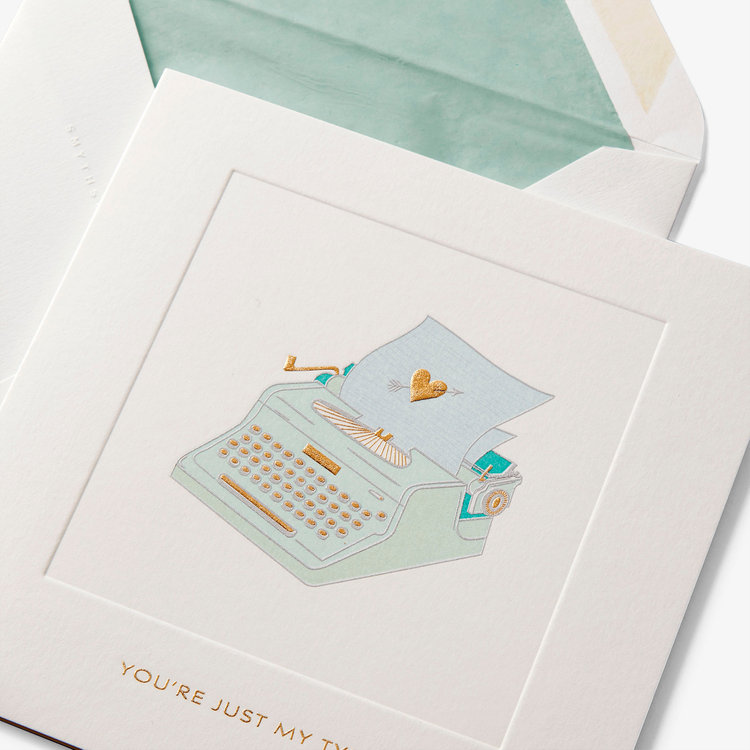 Love Typewriter Card
