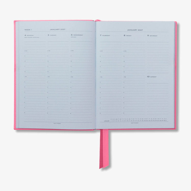 2027 Soho Vertical Weekly Diary in Pastegrain