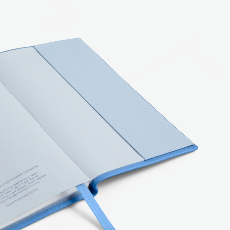 Smythson Pastegrain 2026 Panama Weekly Diary NILE BLUE